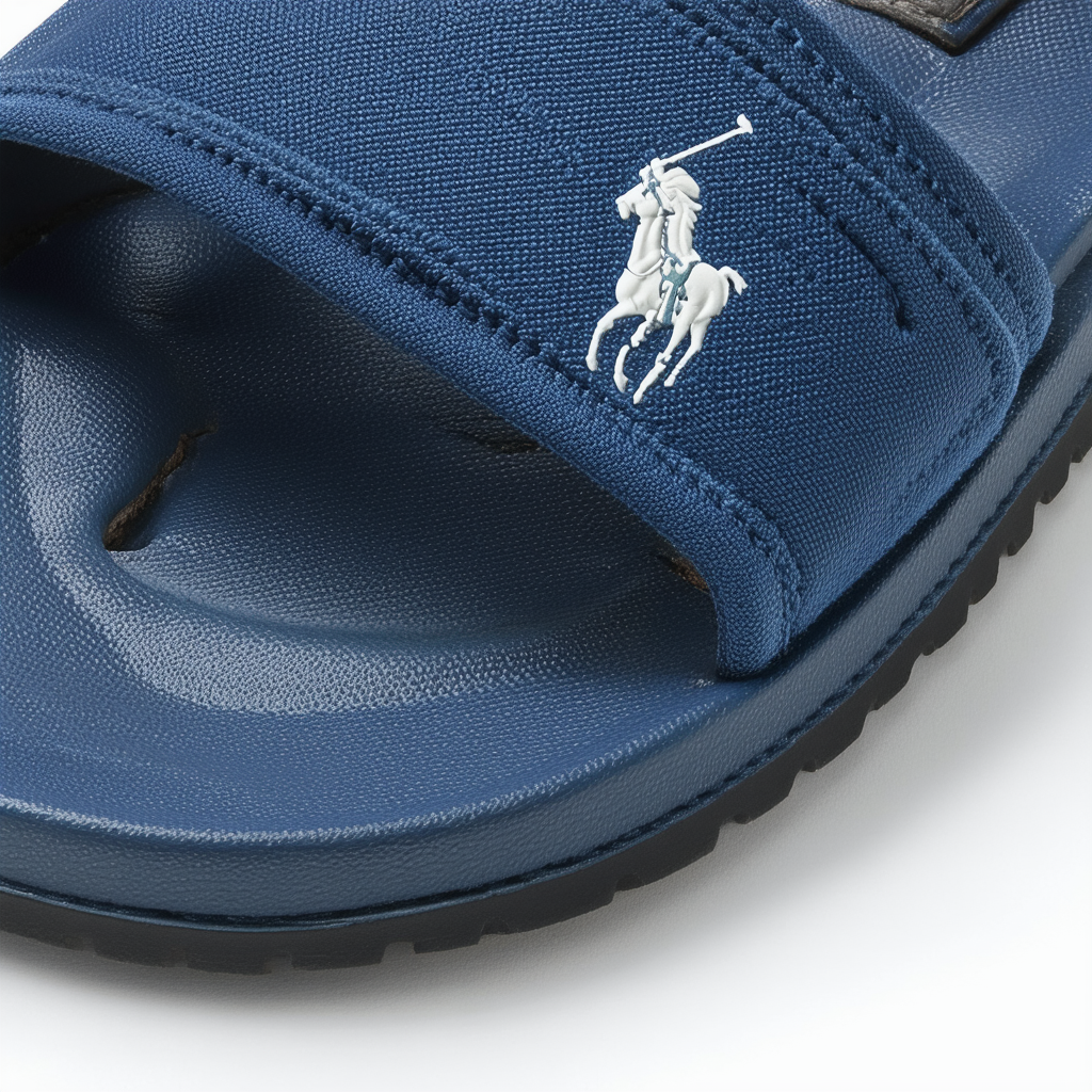 POLO RALPH LAUREN Men's RODWELL Sandal, BLUE, 14 D US