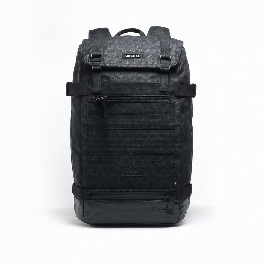 Diesel Men's Backpack, Black, 29-45.5-12 CM