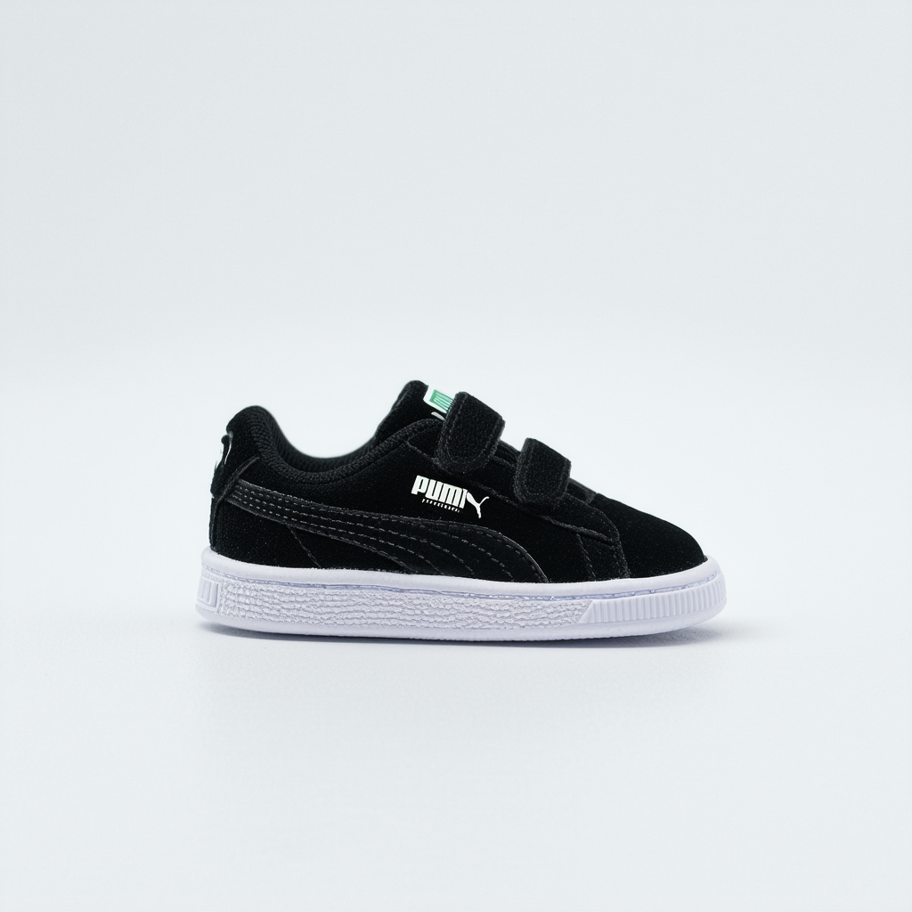 PUMA Suede Classic XXI Alternate Closure (Toddler) Black White 8 Toddler M