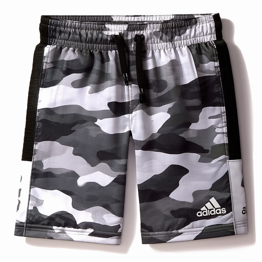 adidas boys Tiger Camo Shorts (Big Kids)