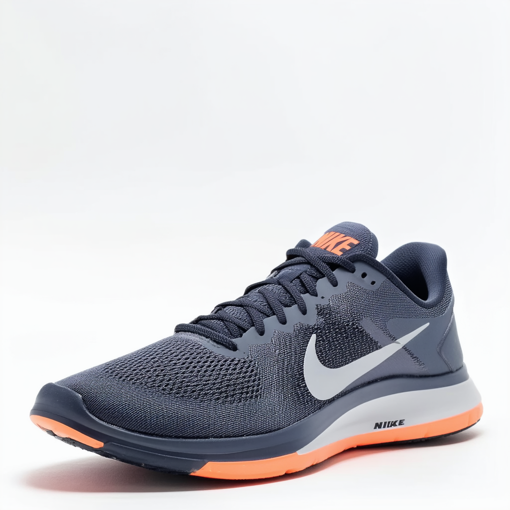 Nike Flex Experience RN 6 Men's Running Shoes (8.5 D(M) US, Midnight Fog/Max Orange/Light Bon)