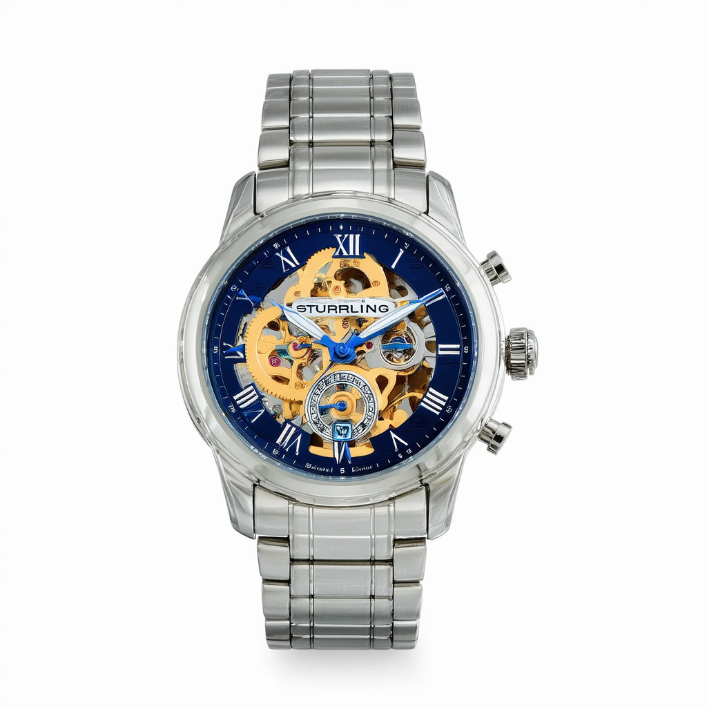 Stuhrling Original Men's 628.01 Legacy Automatic Skeleton Stainless Steel Watch