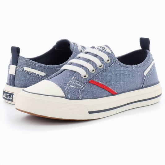 Nautica Millhaven Laceless Canvas Sneaker (Little Kid/Big Kid)