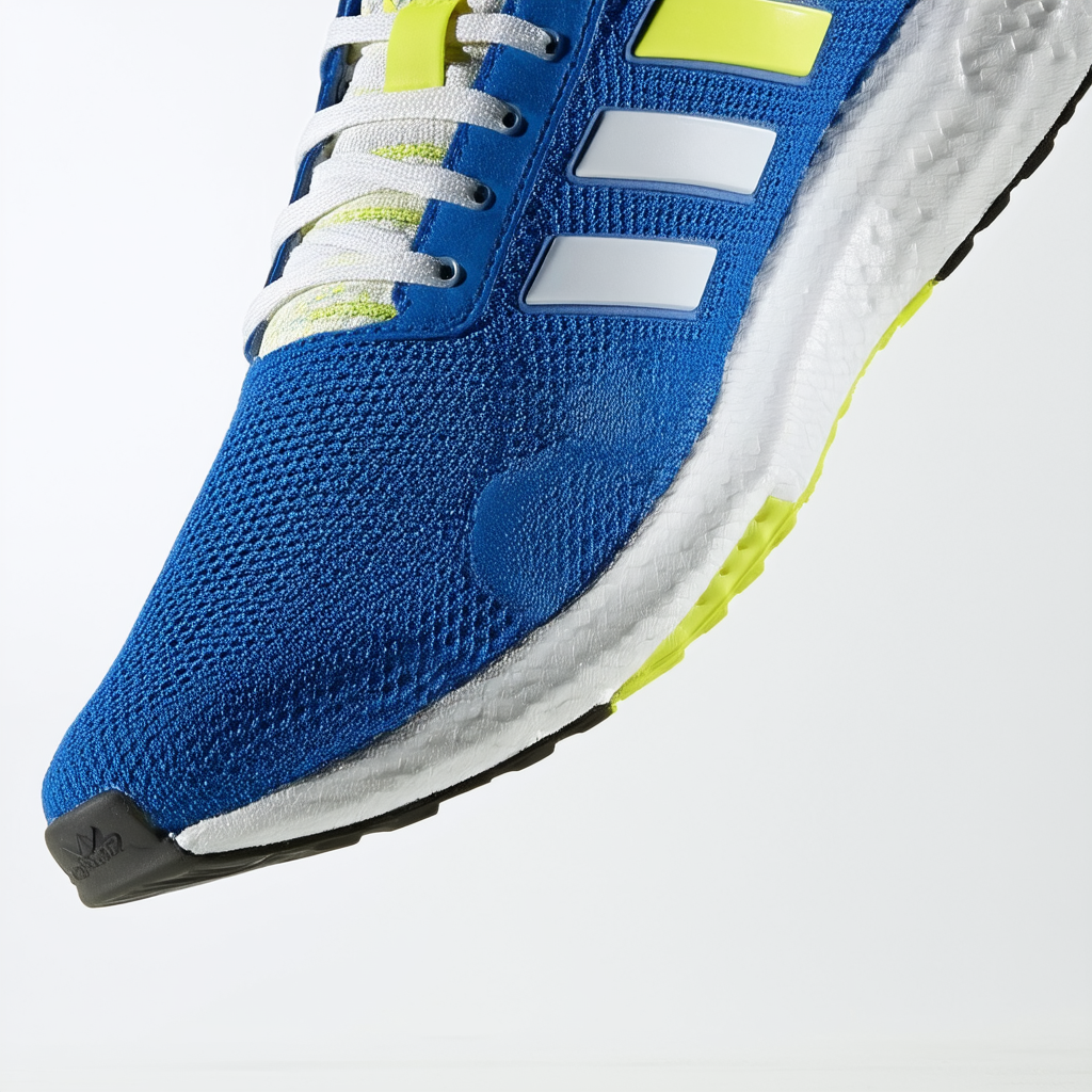 adidas NEO Men's Cloudfoam Flow Shoes,Blue/White/Yellow,10.5 M US