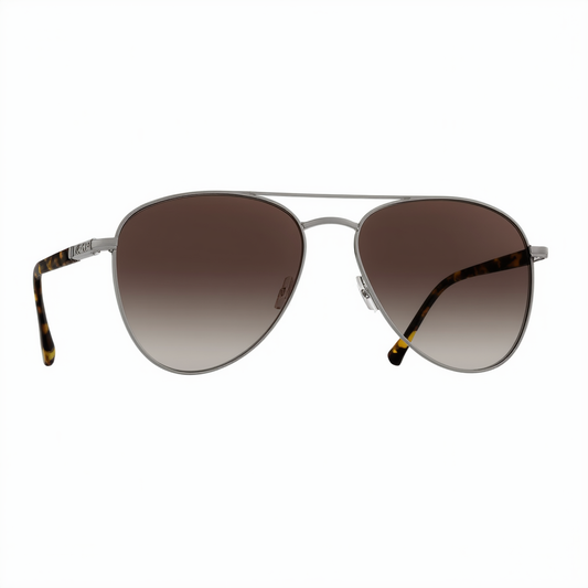 Michael Kors MK5012 106813 Silver/Tortoise Tabitha II Pilot Sunglasses Size 5