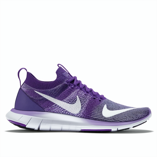 Nike Men's Free TR Force Flyknit Running Shoes (7, Grand Purple/White)