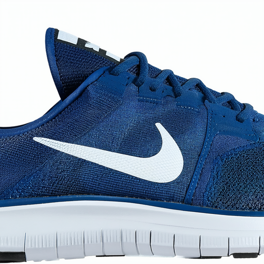 Nike Mens Free 5.0 Running Shoes Military Blue/Polarized Blue/White 642198-401 Size 7.5