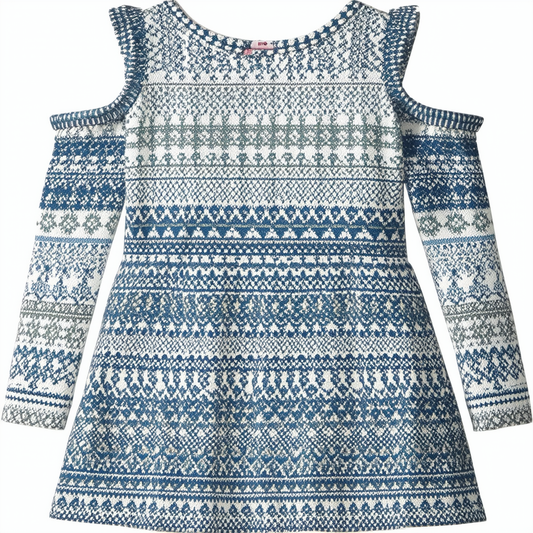 Nautica Toddler Girls Holiday Party Cold Shoulder Dress