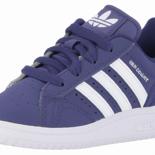adidas Grand Court Sneaker, Crew Navy/Clear Lilac/White, 3 US Unisex Little Kid