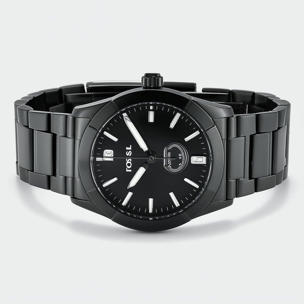 Fossil Men's FS4718 Machine Black Stainless Steel Watch