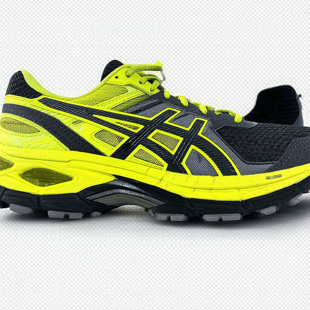 ASICS Men's Gel-Contend 3 Carbon/Fash Yellow/Black Running Shoes 8.5 4E