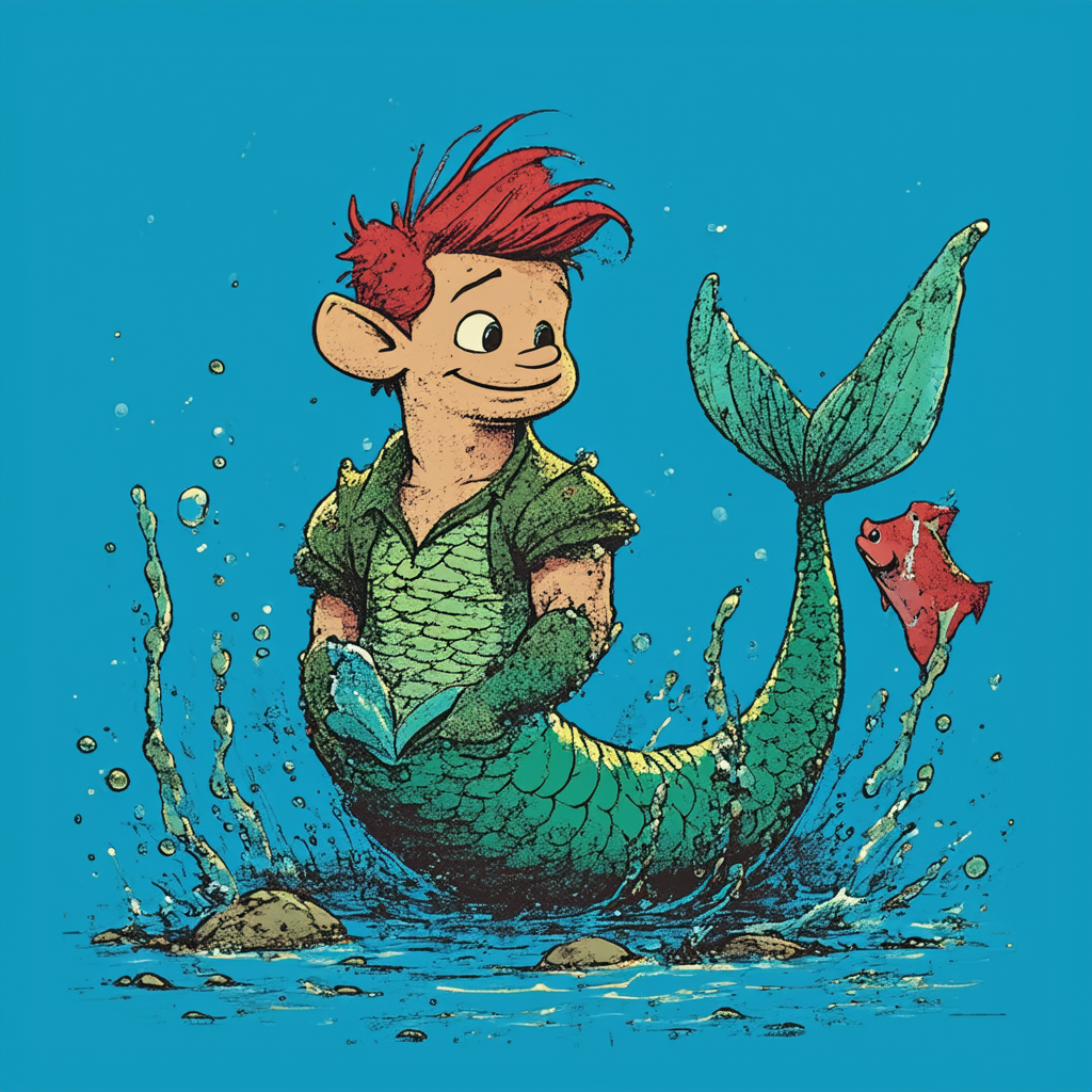 Men's The Little Mermaid Sebastian Mess T-Shirt