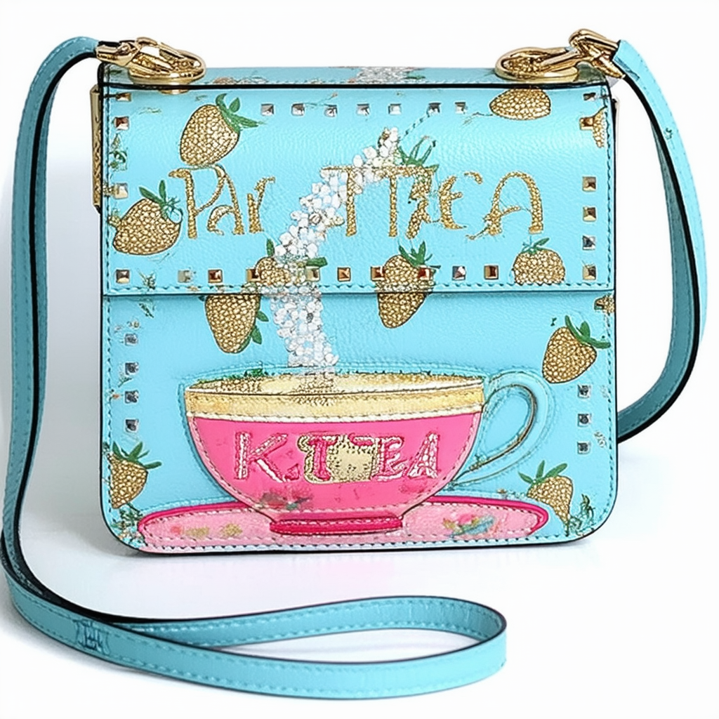 Betsey Johnson Par-Tea Kitsch Crossbody, Blue
