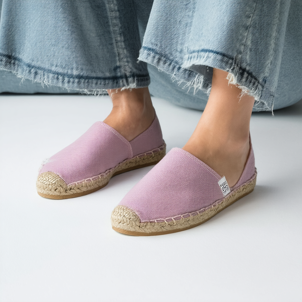 TOMS Women's Espadrille Classic Alpargata Pale Mauve Heritage Canvas US9.5