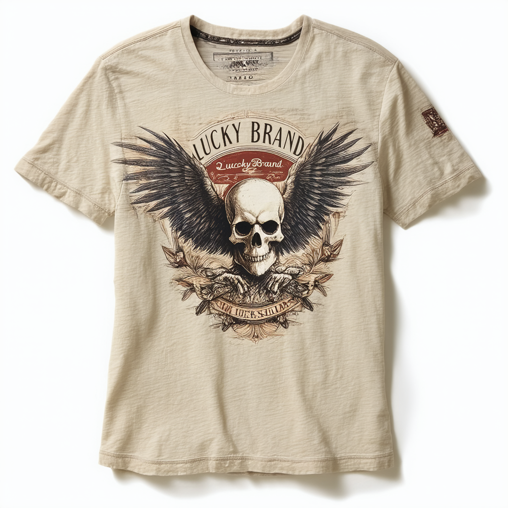 Lucky Brand Men's Skull Eagle Tee