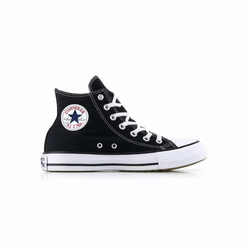 Converse Women's Chuck Taylor All Star High Top Sneaker (12 M US, Black)