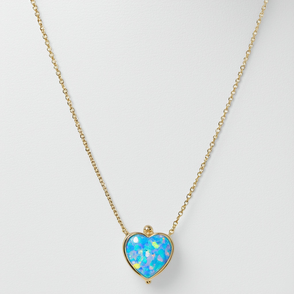 Jessica Simpson Pendant Air Blue Opal Pendant Necklace, 17.5" + 2" Extender