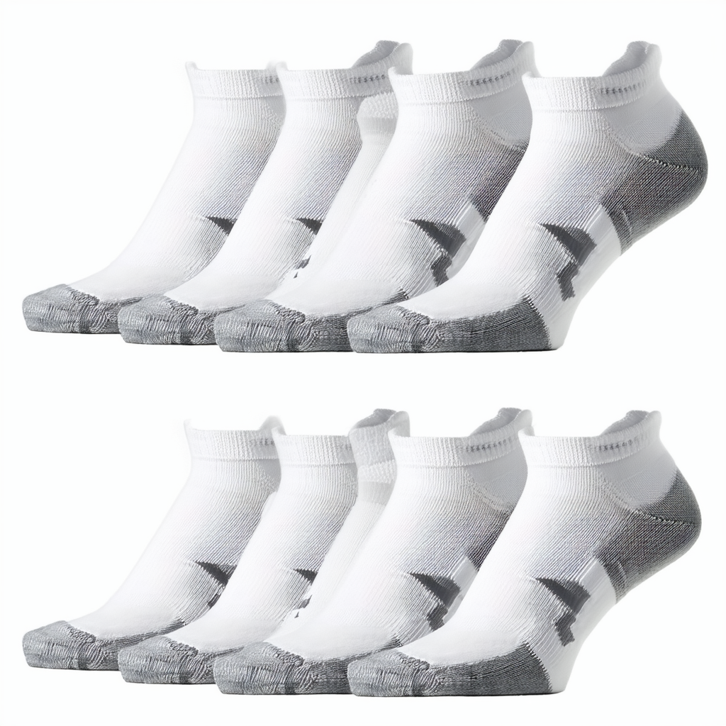 adidas Men's Climalite Low Cut Sock 6-pair (White - Gray)
