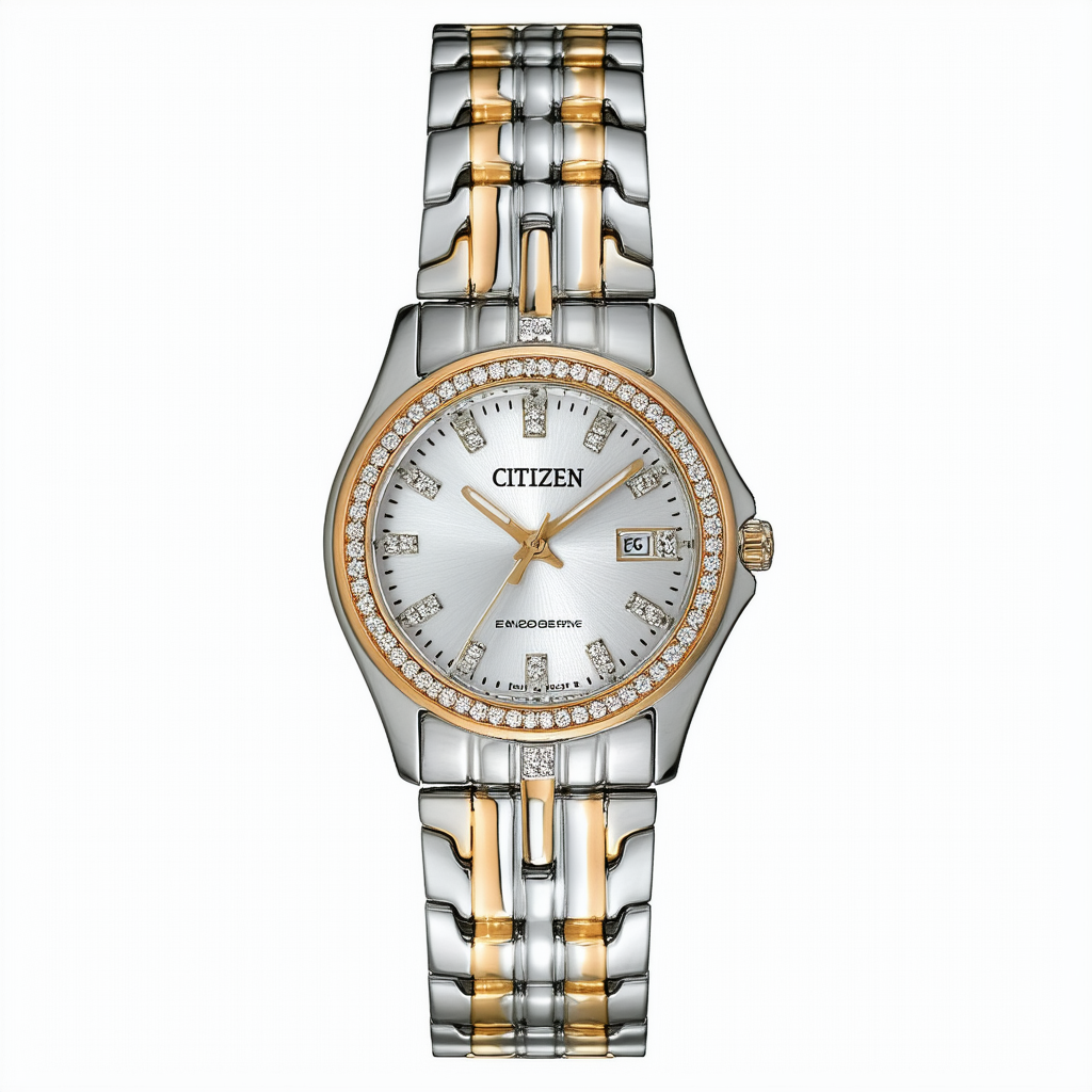Citizen Women's EW2066-58D The Signature Collection Eco-Drive Quattro Diamond Watch