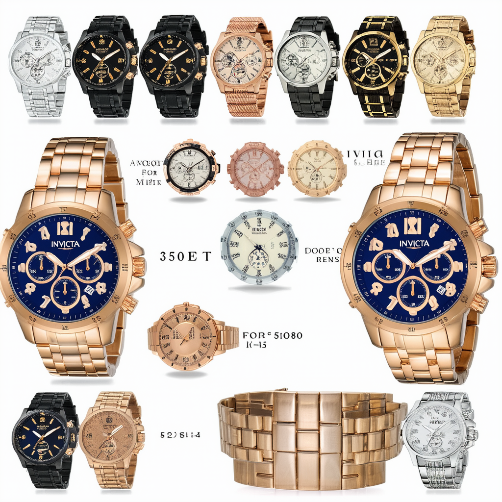 Invicta Men's 5590 Force Collection Rose Gold-Tone Stainless Steel Watch