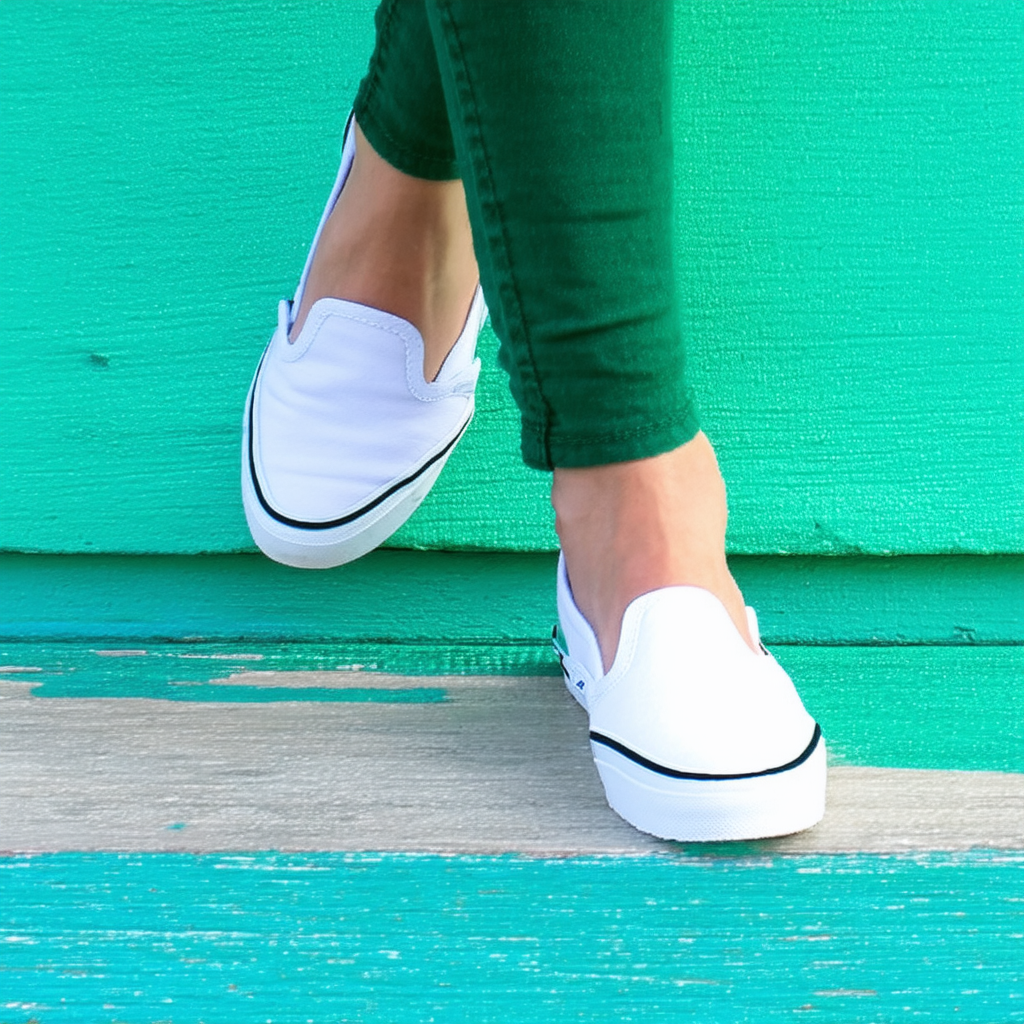 Nautica Women Shoe Slip-On Casual Canvas Flat Sneaker