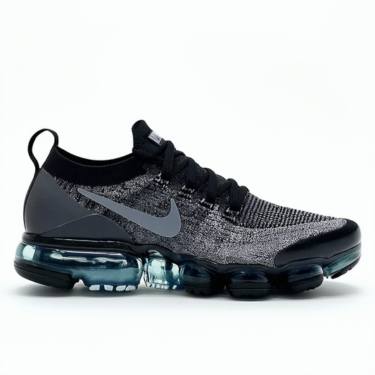 Nike Women's Air VaporMax Flyknit Running Shoe BLACK/ANTHRACITE-DARK GREY 7.0