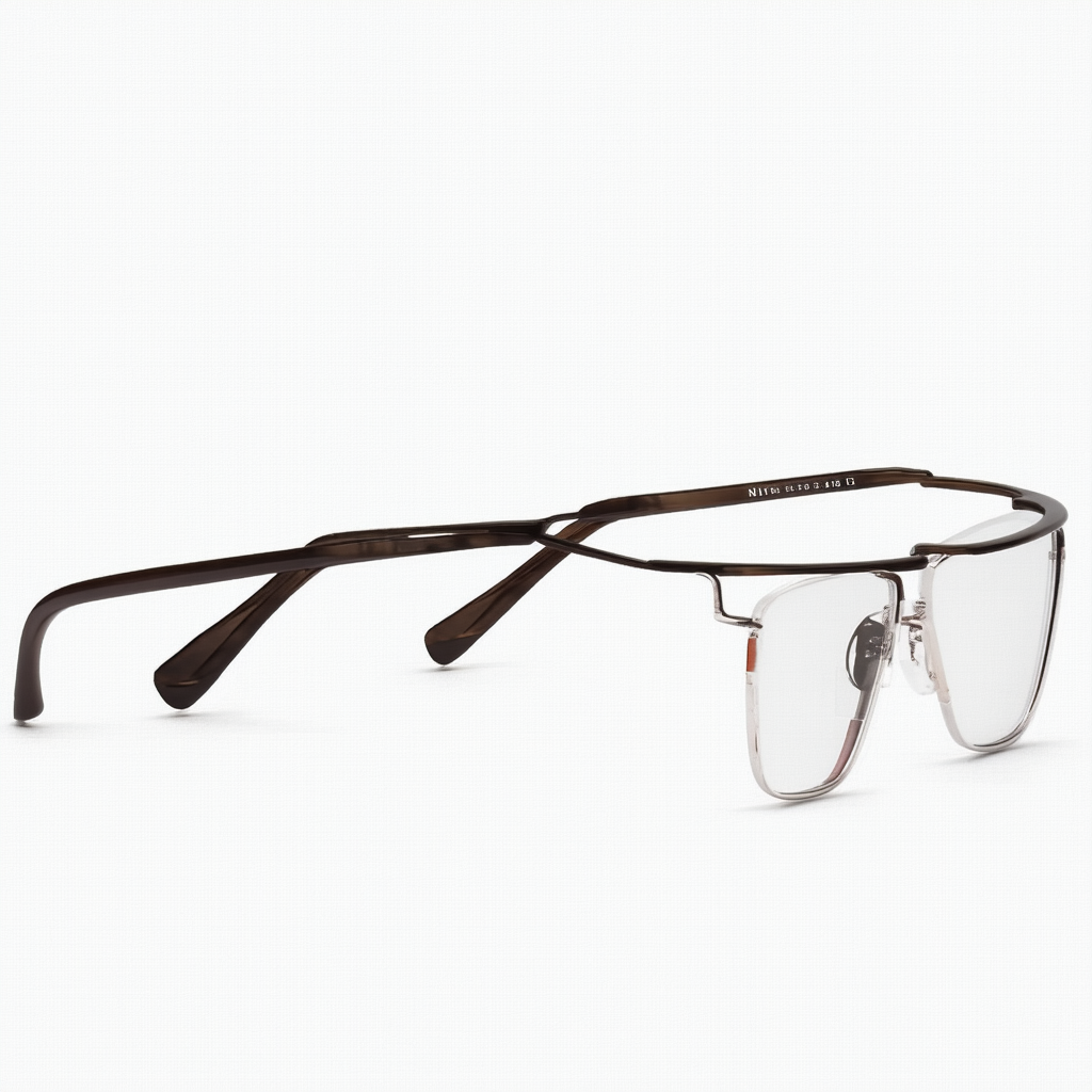 Nike 4193 Eyeglasses 205 Shiny Dark Brown Clear Demo 55 18 145