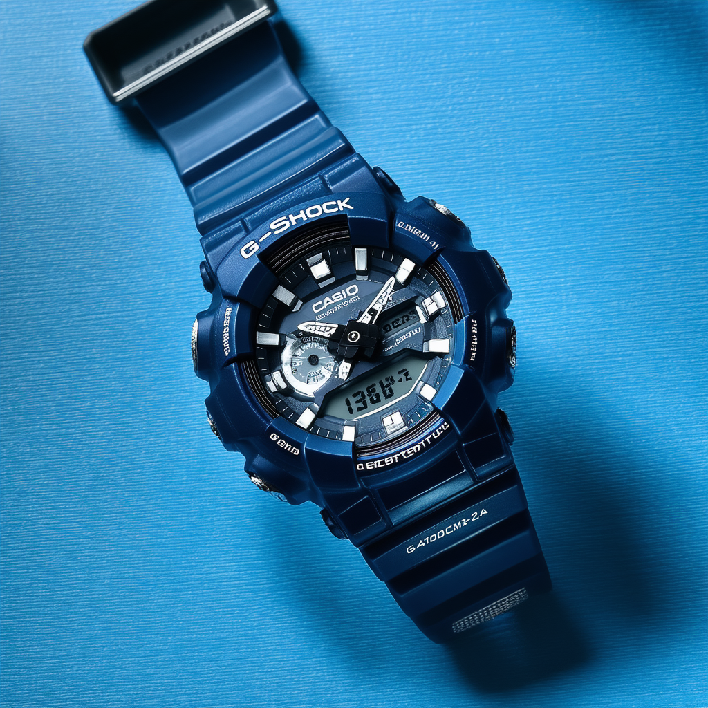 Casio Men's G-Shock GA700CM-2A Blue Resin Quartz Sport Watch