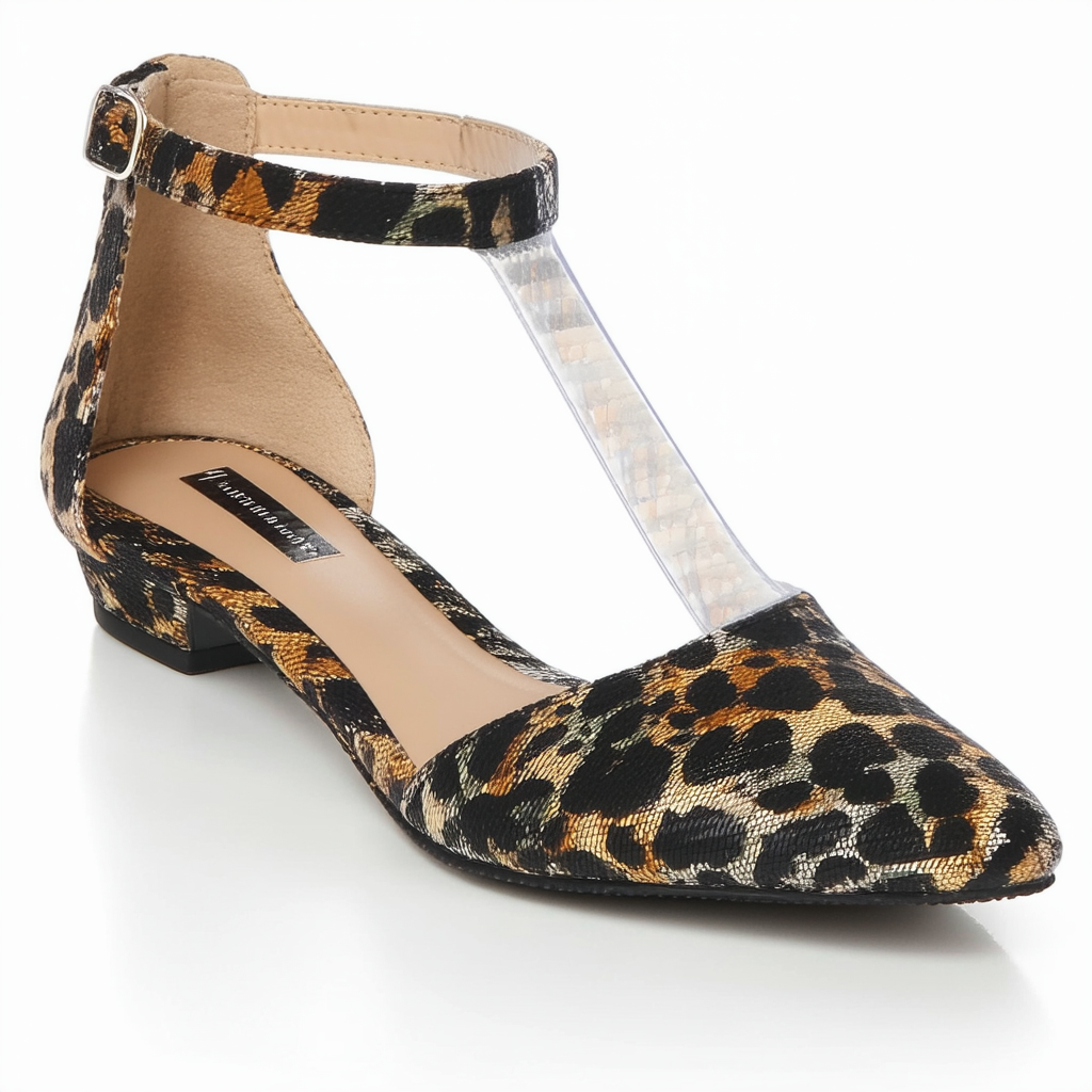Anne Klein Sport Women's Azzara SY Flat, Animal Print Black Multi,6 M US