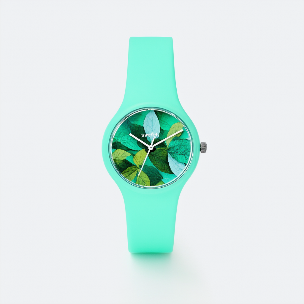Swatch BACK TO MINT LEAVE Unisex Watch (Model: LL115C)