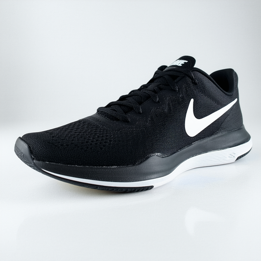 Nike Men's Sneaker Fitness Shoes, Black Black White White 001, 12