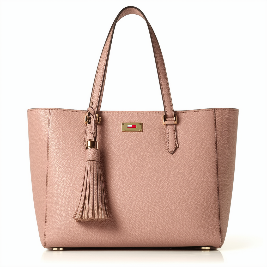 Tommy Hilfiger Turnlock Tassel Pebble Tote