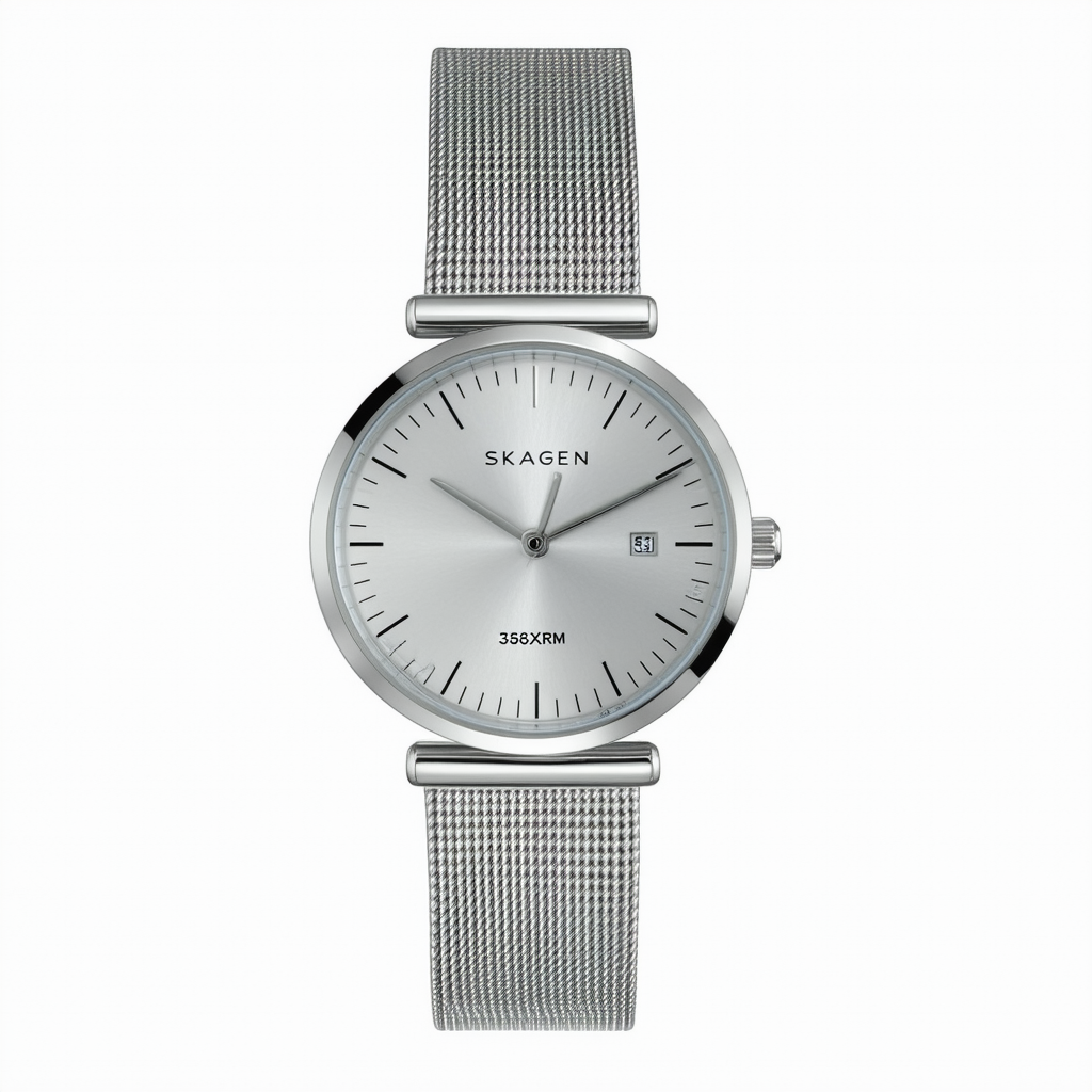 Skagen Women's 358XSRM Quartz Stainless Steel Silver Dial Watch