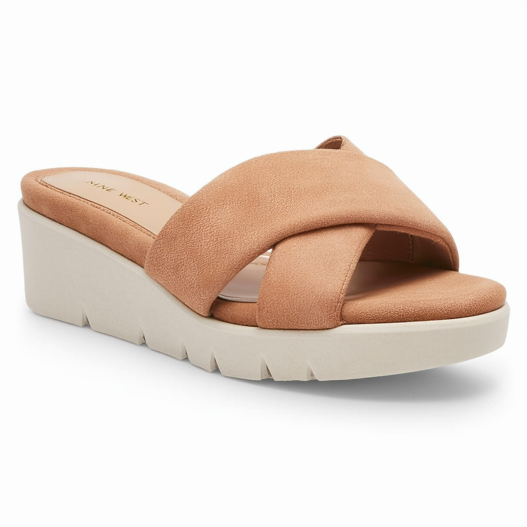 NINE WEST Women's Embers Wedge Slide