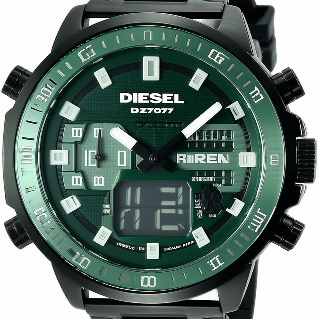 Diesel Men's DZ7207 SBA Analog-Digital green Dial Watch