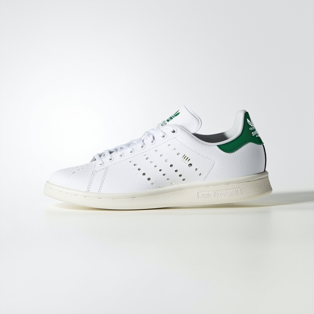adidas Men Stan Smith Boost (White/Footwear White/Green)