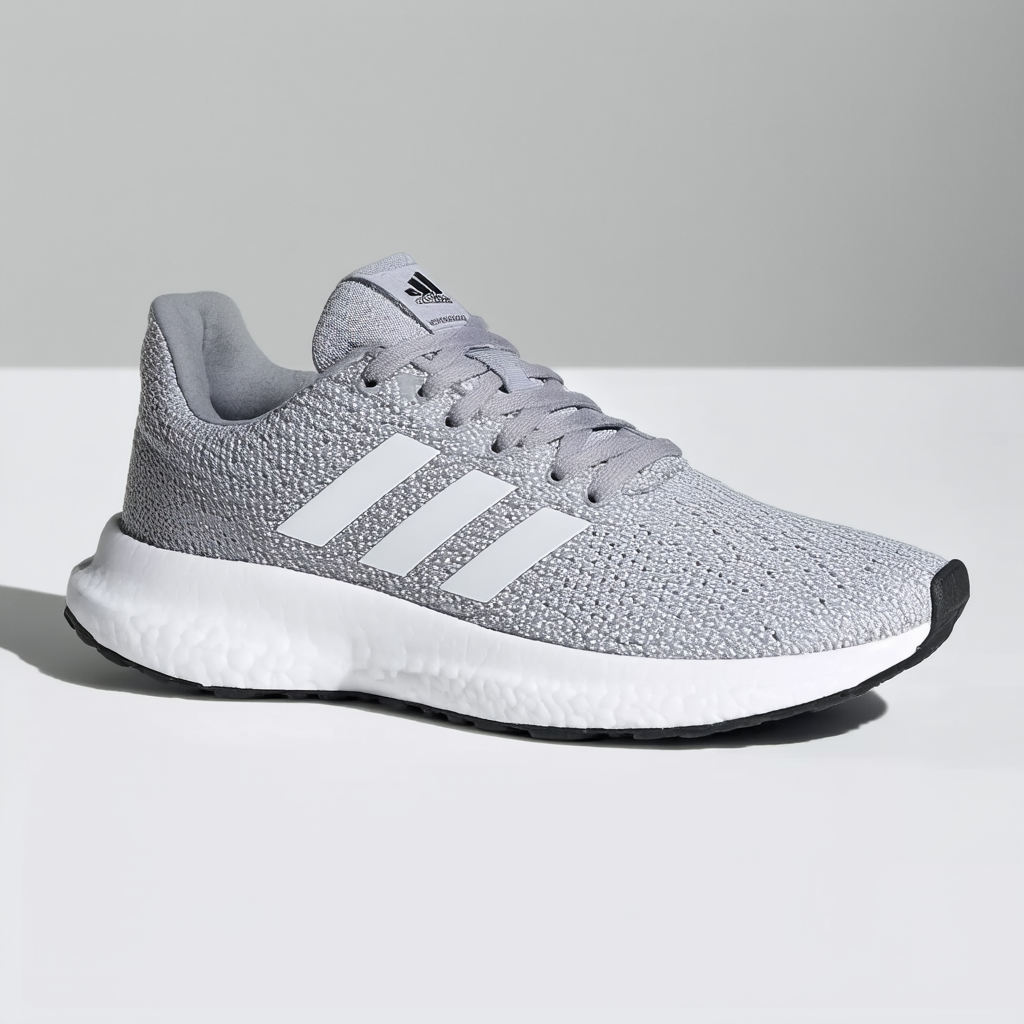 adidas Women's Cloudfoam Race Running Shoe, Clear Onix/White/White, 6.5 B - Medium