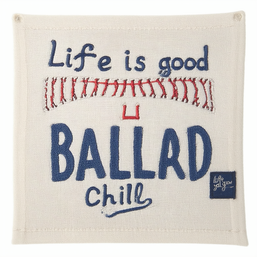 Life is good Unisex Tattered Chill Ballyard Applique Vtgblu, Vintage Blue, One Size