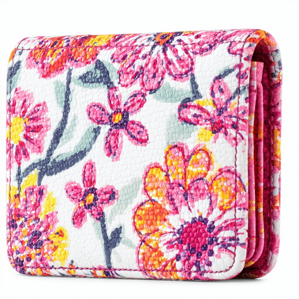 Vera Bradley Euro Wallet in Doodle Daisy