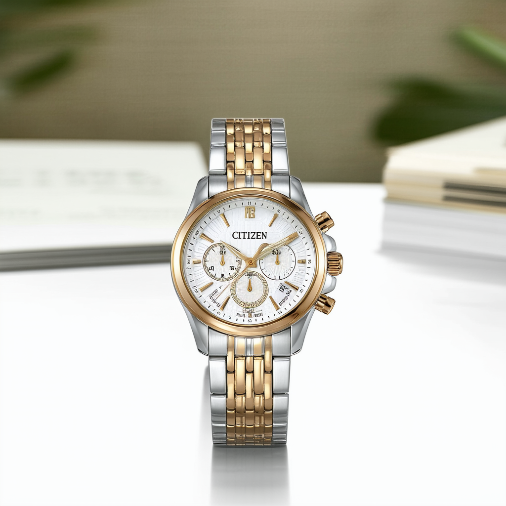 Citizen Eco-Drive Women's FC5006-55A World Chronograph A-T Watch