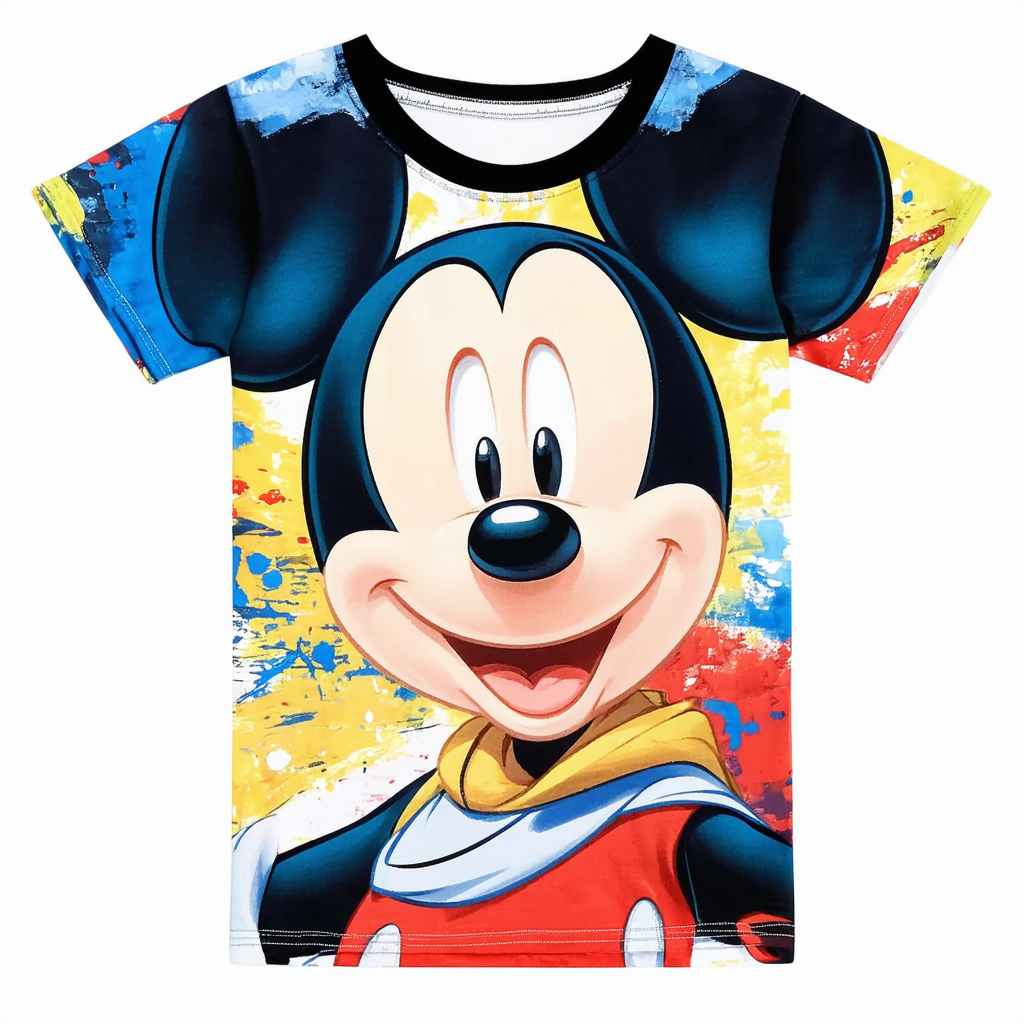 Disney Characters Mickey Face Boy's Performance Tee