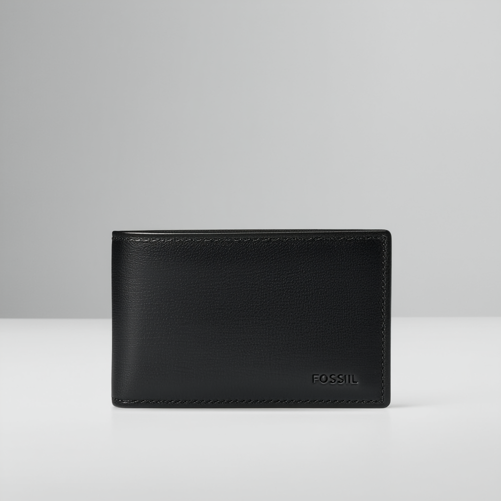 Fossil Men's Nova Bifold Black