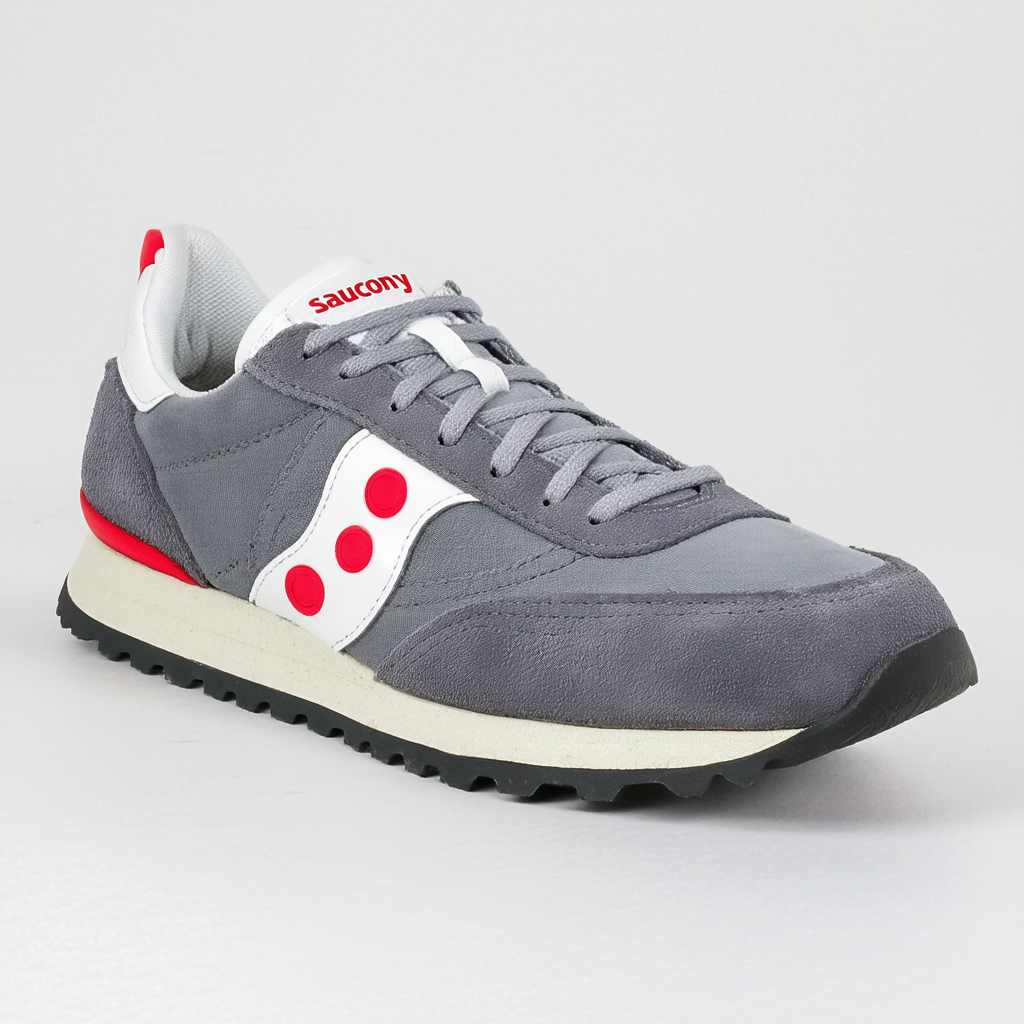 Saucony Originals mens Bullet Sneaker , Grey/White/Red , 12 M US