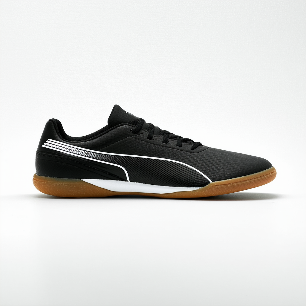 Puma Men's 365 Sala 1 Futsal-Shoe, Black White-Gum, 10 M US
