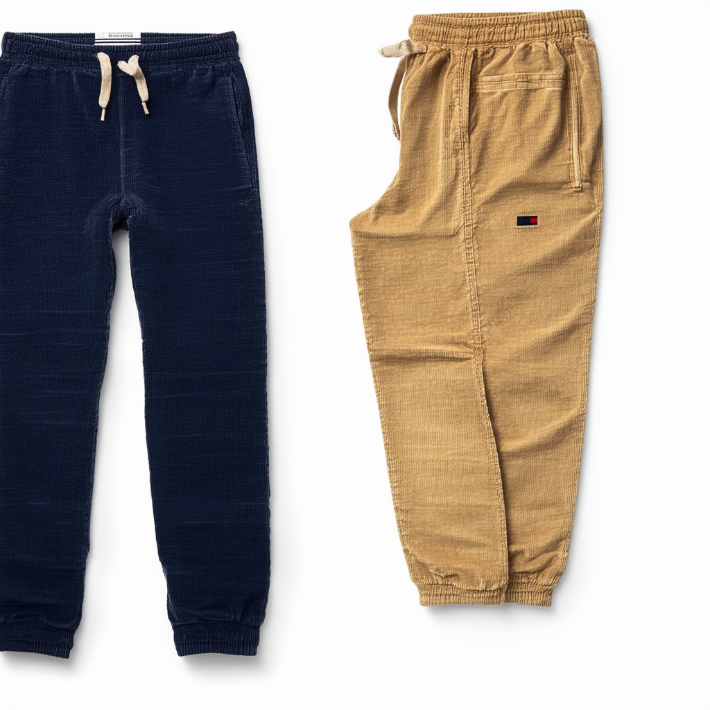 Tommy Hilfiger Men's Adaptive Corduroy Jogger Pant with Pull Up Loops