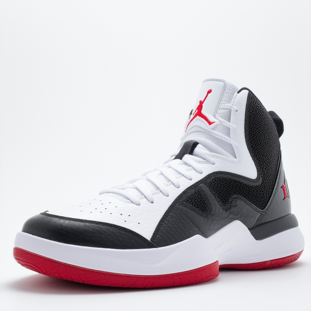 Nike Jordan Men's Jordan Air Imminent Black/Gym Red/White Basketball Shoe 9 Men US
