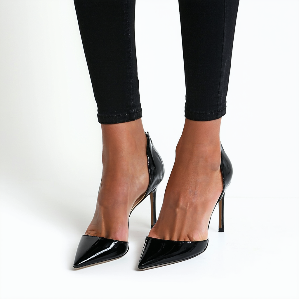 Steve Madden Women's Realove Black Patent Leather Pump 8.5 M US