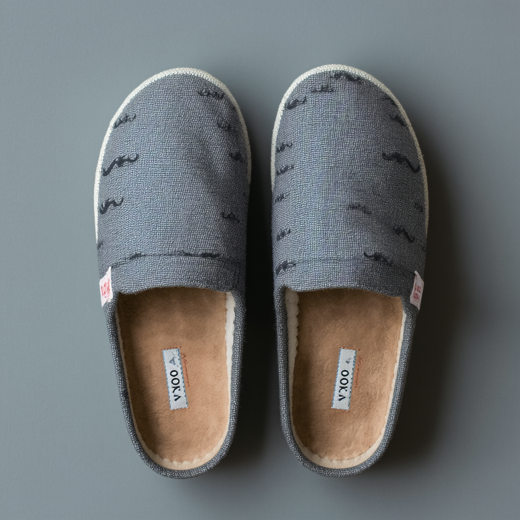 TOMS Womens Classic Movember Grey Barber Shop 10004337