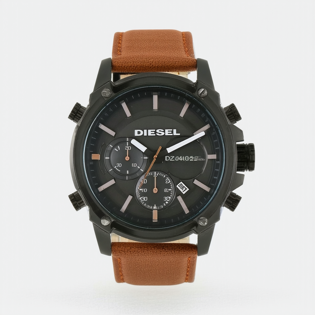 Diesel Men's DZ4482 Overflow Analog Display Quartz Brown Watch