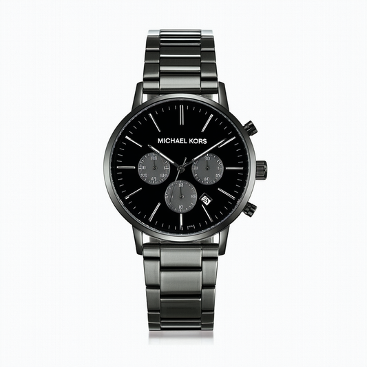 Michael Kors Men's MK8620 Slim Runway Analog Display Quartz Black Watch